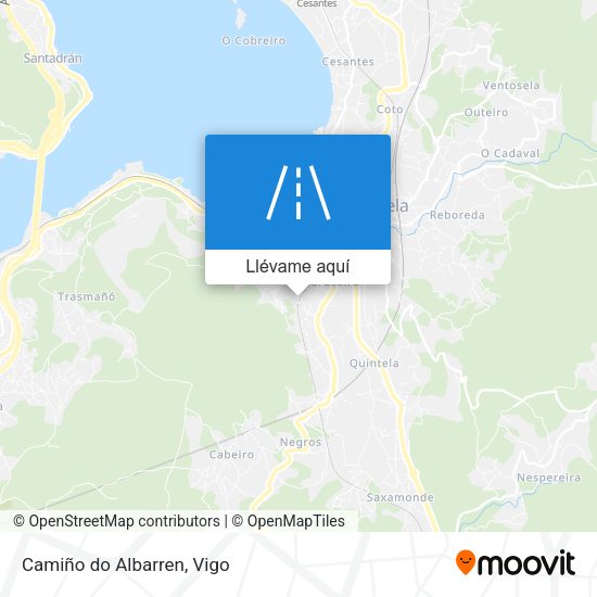 Mapa Camiño do Albarren