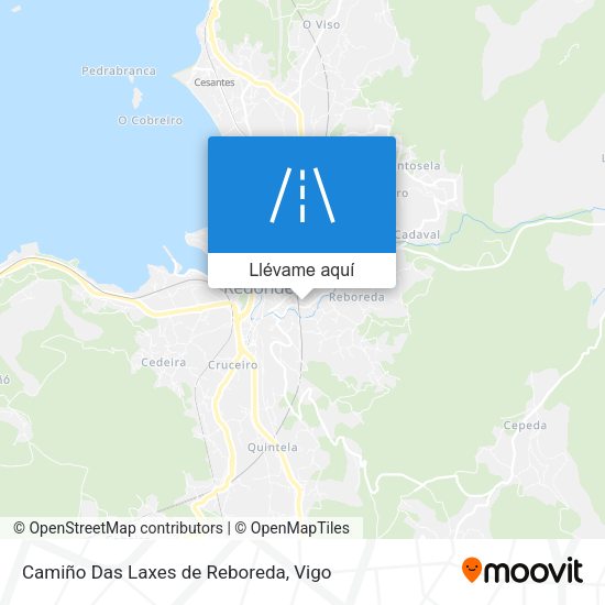 Mapa Camiño Das Laxes de Reboreda