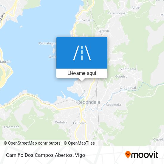 Mapa Camiño Dos Campos Abertos