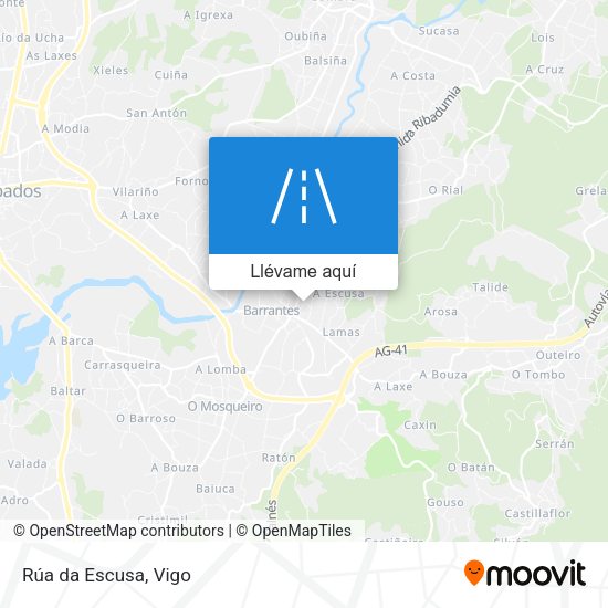 Mapa Rúa da Escusa