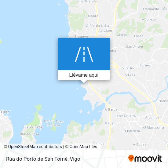 Mapa Rúa do Porto de San Tomé