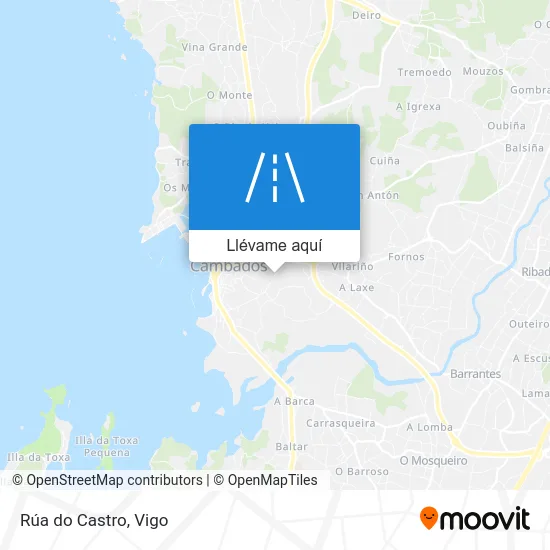 Mapa Rúa do Castro