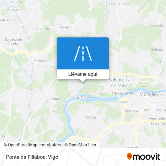 Mapa Ponte da Fillaboa