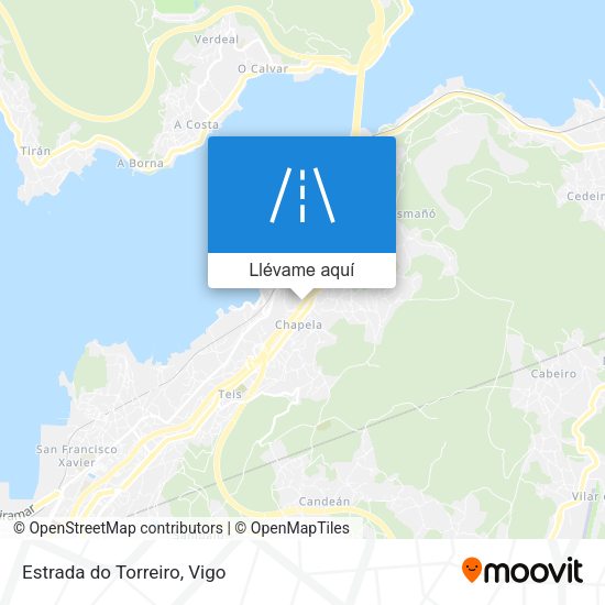 Mapa Estrada do Torreiro