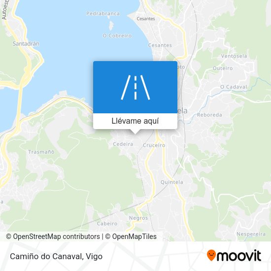 Mapa Camiño do Canaval