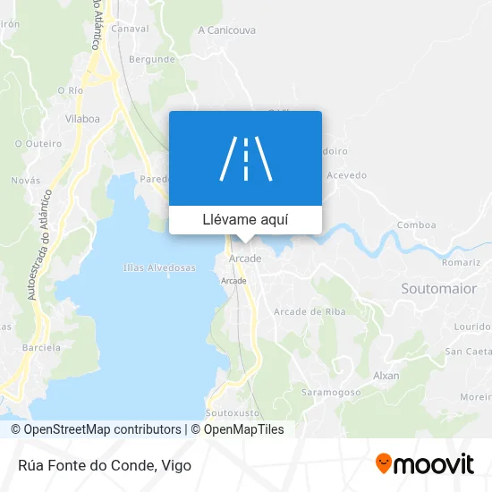 Mapa Rúa Fonte do Conde