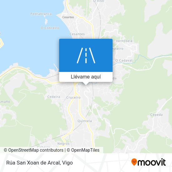 Mapa Rúa San Xoan de Arcal