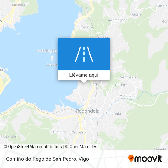 Mapa Camiño do Rego de San Pedro