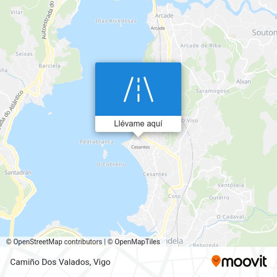 Mapa Camiño Dos Valados