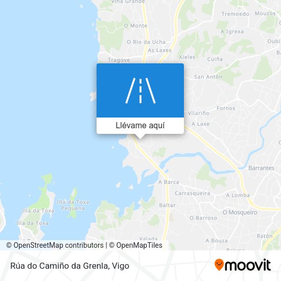 Mapa Rúa do Camiño da Grenla
