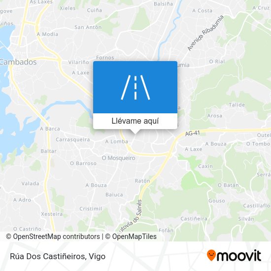 Mapa Rúa Dos Castiñeiros