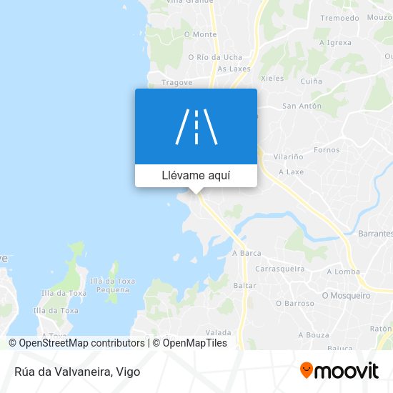 Mapa Rúa da Valvaneira