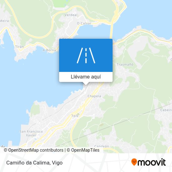 Mapa Camiño da Calima