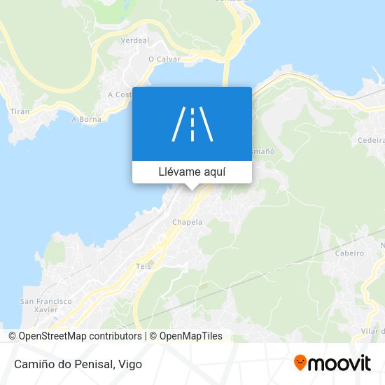 Mapa Camiño do Penisal
