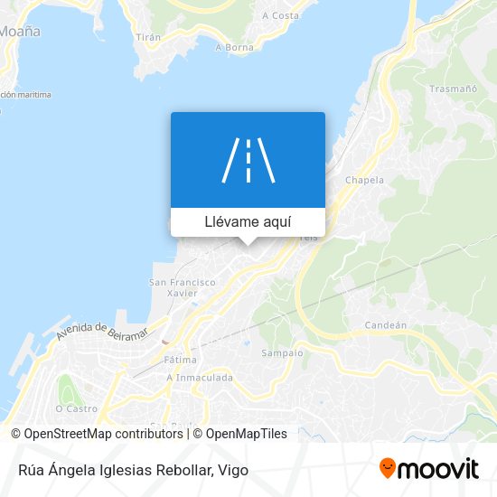 Mapa Rúa Ángela Iglesias Rebollar
