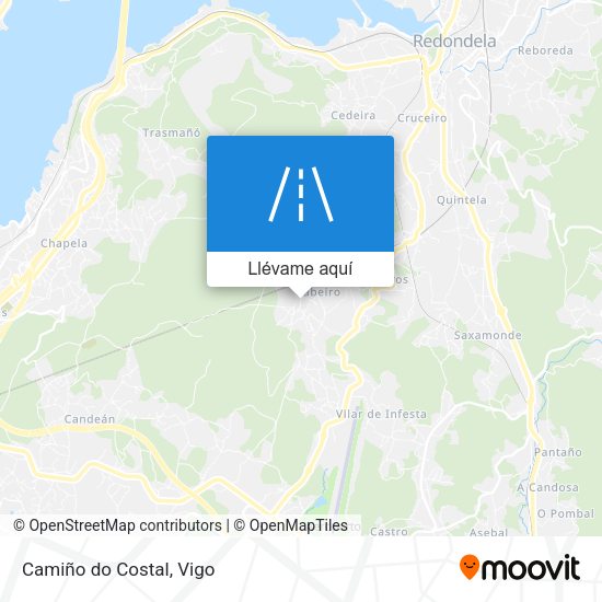 Mapa Camiño do Costal