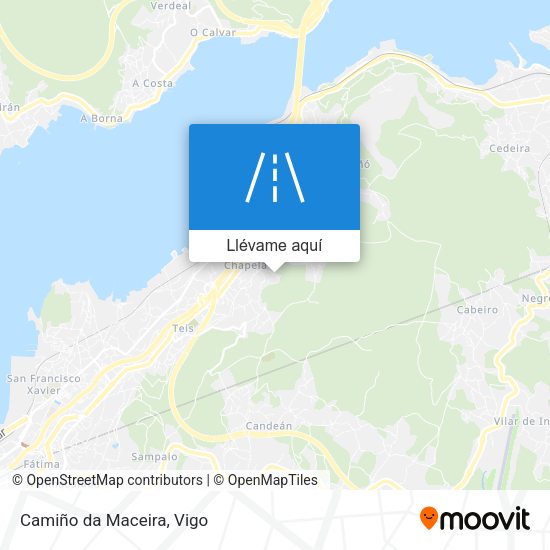 Mapa Camiño da Maceira