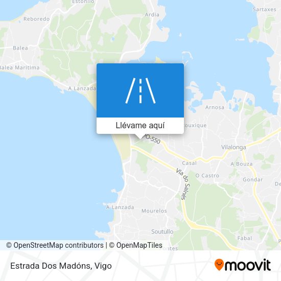 Mapa Estrada Dos Madóns