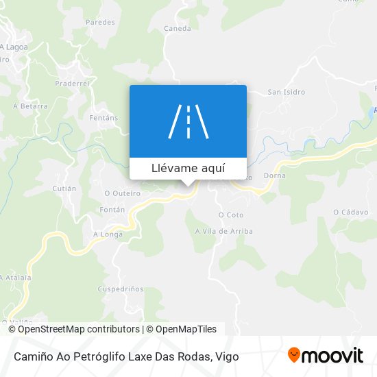 Mapa Camiño Ao Petróglifo Laxe Das Rodas