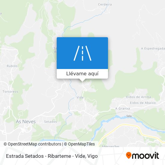 Mapa Estrada Setados - Ribarteme - Vide