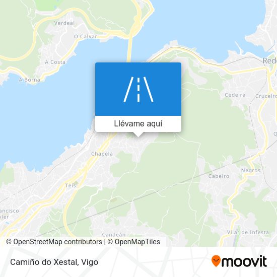 Mapa Camiño do Xestal