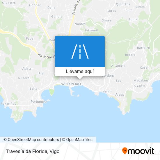 Mapa Travesía da Florida