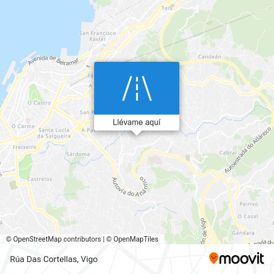 Mapa Rúa Das Cortellas