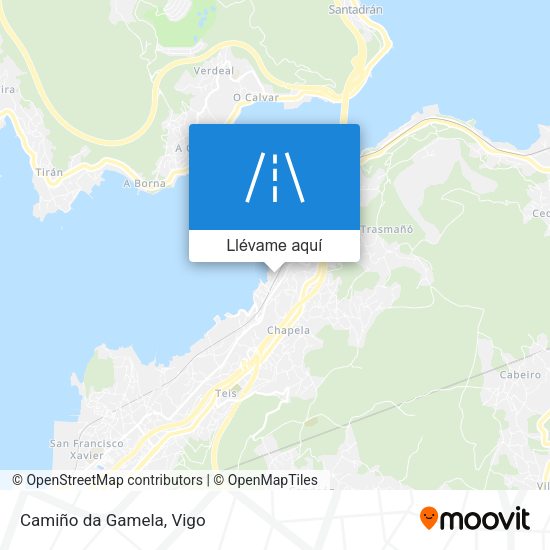 Mapa Camiño da Gamela