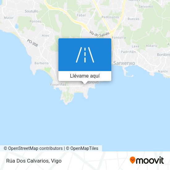 Mapa Rúa Dos Calvarios