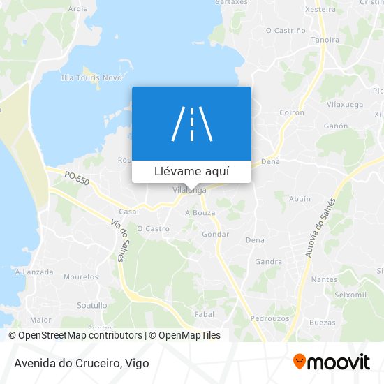 Mapa Avenida do Cruceiro