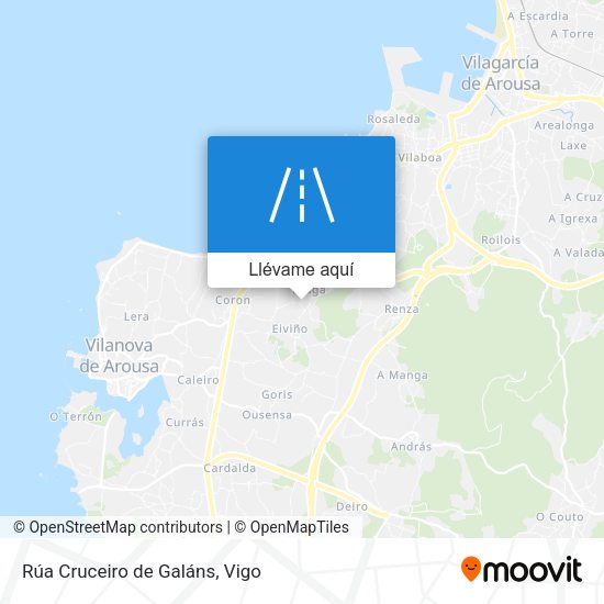 Mapa Rúa Cruceiro de Galáns