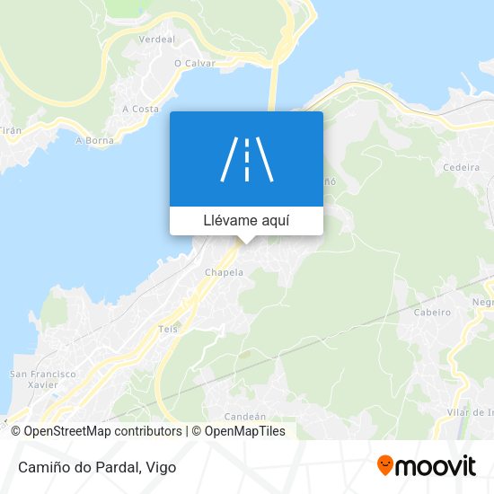 Mapa Camiño do Pardal