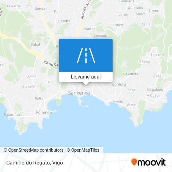 Mapa Camiño do Regato