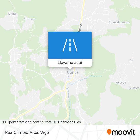 Mapa Rúa Olimpio Arca