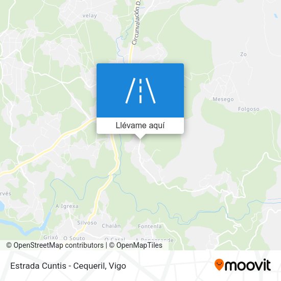 Mapa Estrada Cuntis - Cequeril