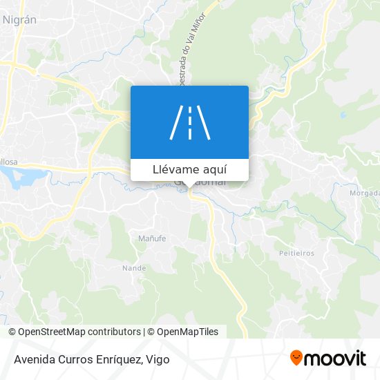 Mapa Avenida Curros Enríquez