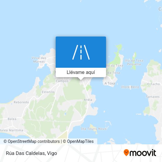 Mapa Rúa Das Caldelas