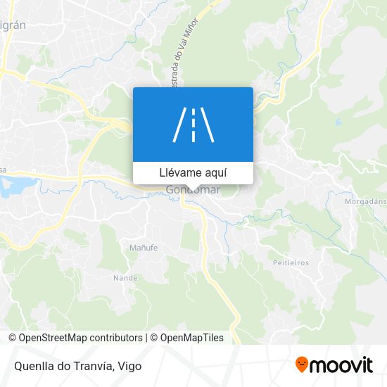 Mapa Quenlla do Tranvía