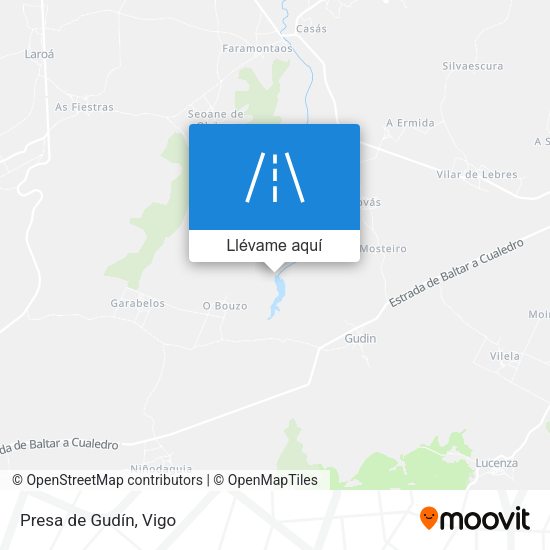 Mapa Presa de Gudín
