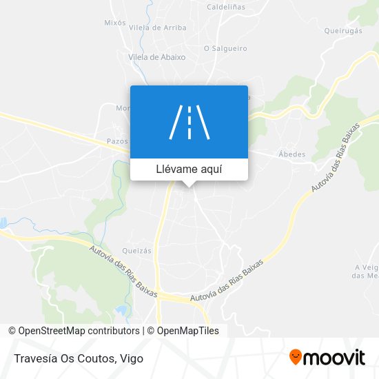 Mapa Travesía Os Coutos