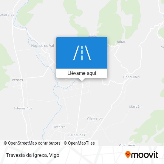 Mapa Travesía da Igrexa