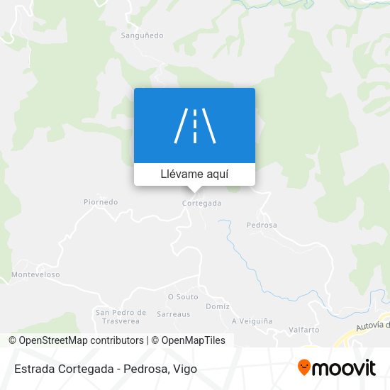 Mapa Estrada Cortegada - Pedrosa