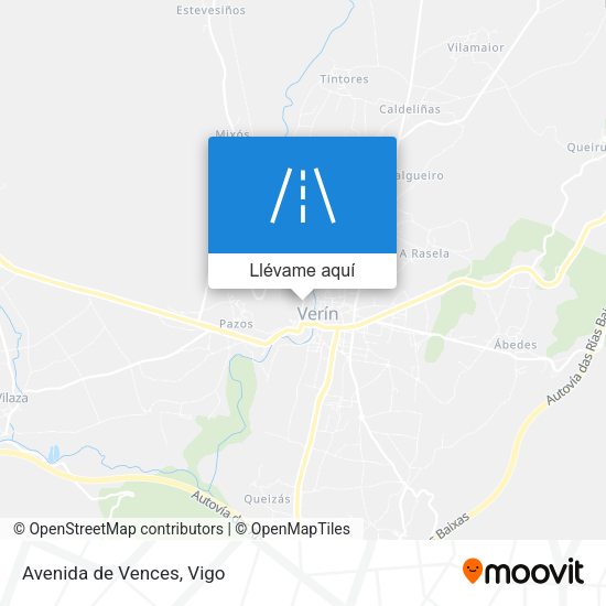 Mapa Avenida de Vences