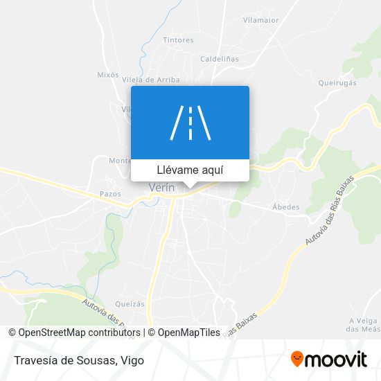 Mapa Travesía de Sousas