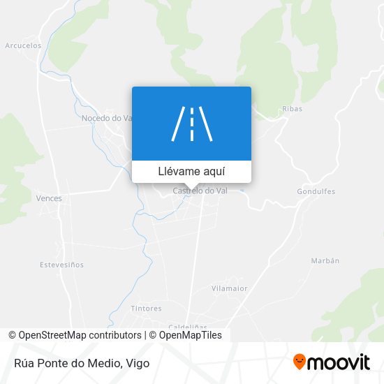 Mapa Rúa Ponte do Medio