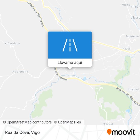 Mapa Rúa da Cova