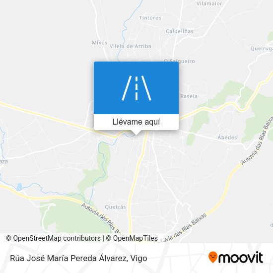 Mapa Rúa José María Pereda Álvarez