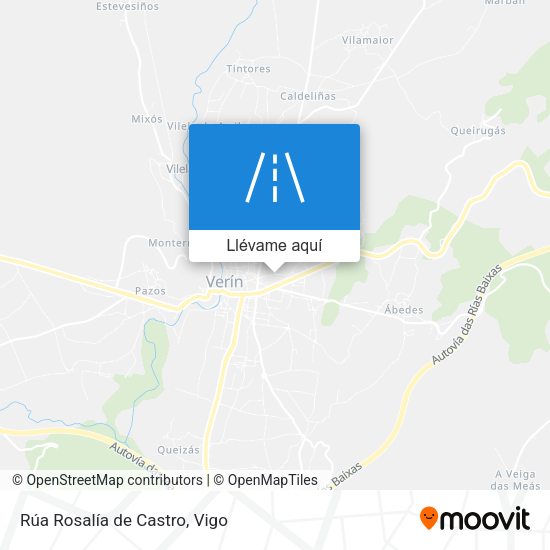 Mapa Rúa Rosalía de Castro