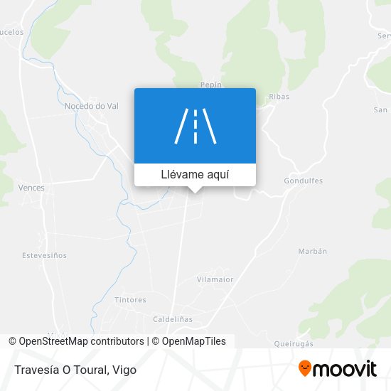 Mapa Travesía O Toural