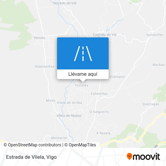 Mapa Estrada de Vilela